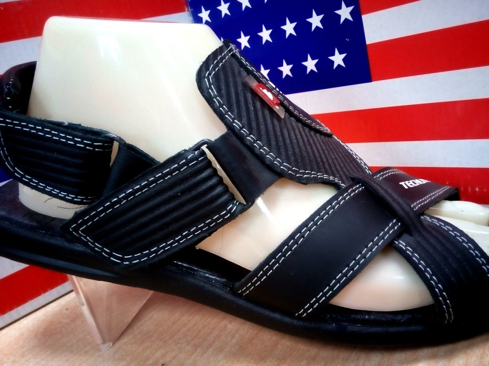 Мужские кожаные сандалии Adidas Киев - изображение 2