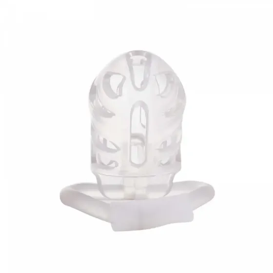 Клітка для пеніса LOCKINK SEVANDA Plastic Penis Chastity Cage - Transparent Львів