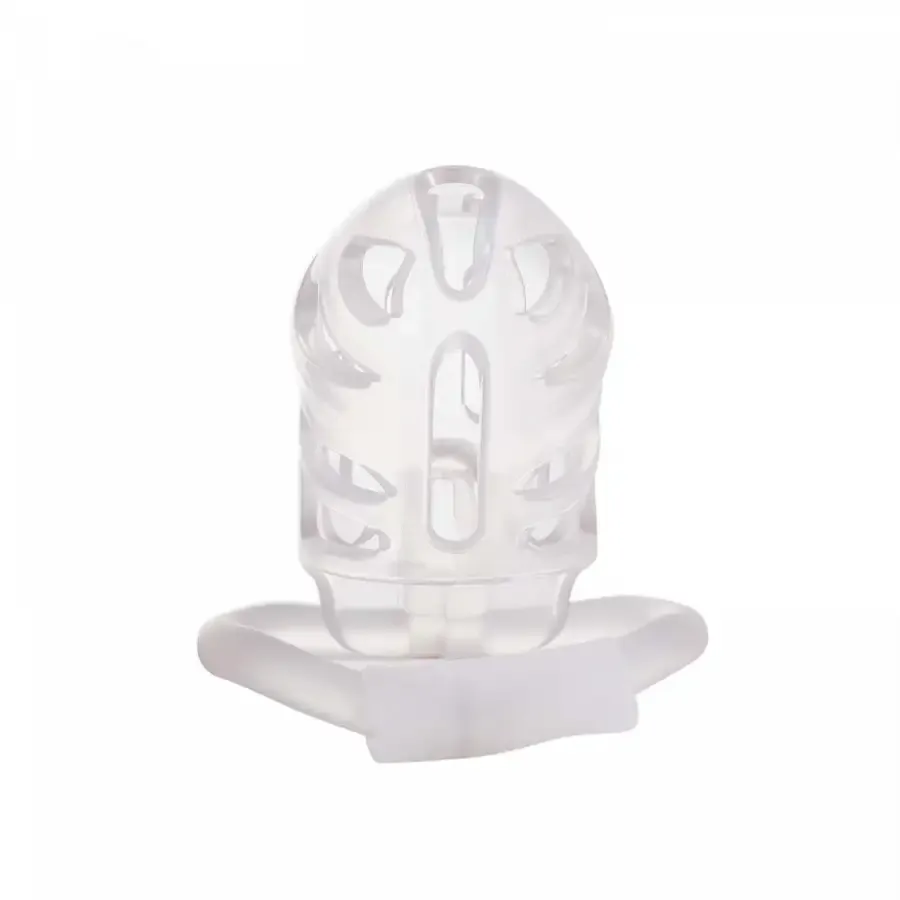 Клітка для пеніса LOCKINK SEVANDA Plastic Penis Chastity Cage - Transparent Львів - фото 4