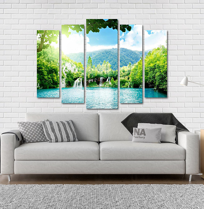 Модульна картина Природа Водоспад Art-155_5 Київ - фото 2
