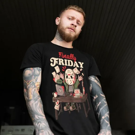 Футболка чоловіча з  принтом Friday 13 Розмір 48 Anime1029 Дніпро