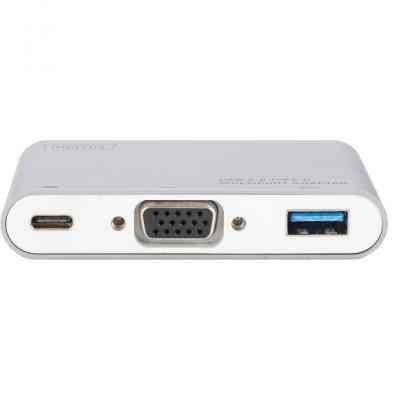 Переходник Type-C to VGA/USB 3.0/Type-C Digitus (DA-70839) Винница