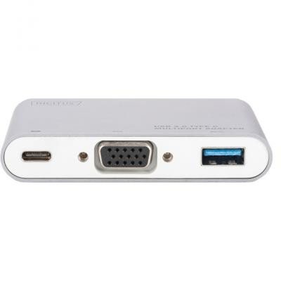 Перехідник Type-C to VGA/USB 3.0/Type-C Digitus (DA-70839) Вінниця - фото 2