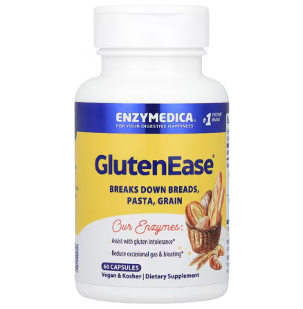 Ферменти для перетравлення глютену Enzymedica GlutenEase 60 капсул Київ