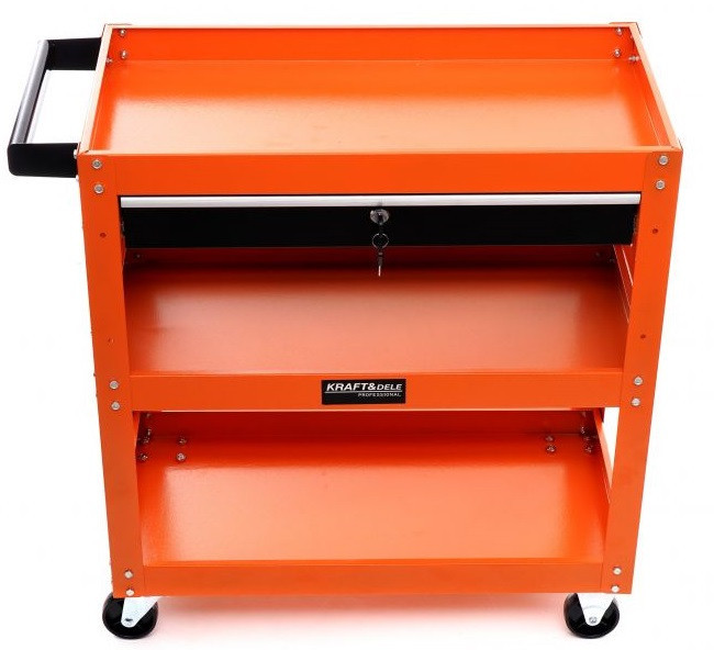 Візок металевий для інструментів 3 полиці на колесах Kraft&Dele (KD366) Нововолинськ - фото 4