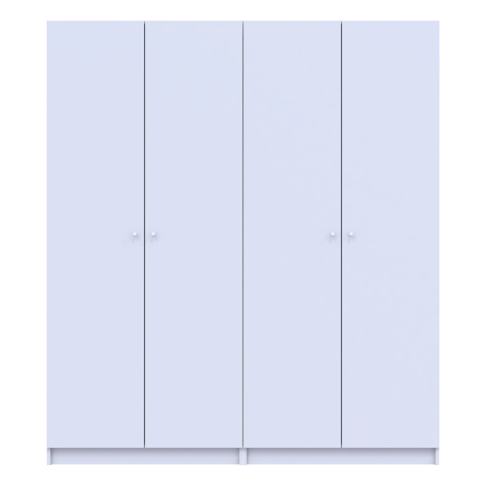 Комплект шаф для одягу з полицями Doros Промо (2 шт.) 180х48х204 см Білий (DRS-011464) Львів - фото 4