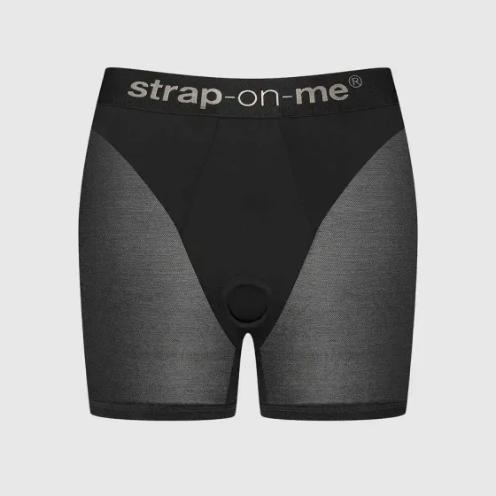 Шорты с фиксацией дилдо Strap-On-Me Harness Lingerie Halo - L - Black Львов