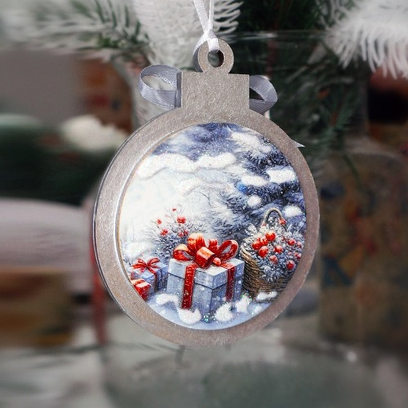 Творчий набір для створення 3-х ялинкових прикрас "Winter Forest" FDCKW-052 Вінниця - фото 5