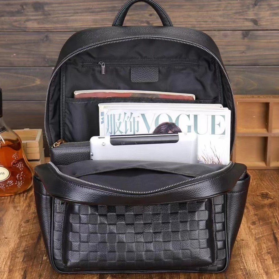 Рюкзак чоловічий 30х41х12, міський наплічник для ноутбука та документів Tiding Bag 13292 чорний Кам'янське - фото 6