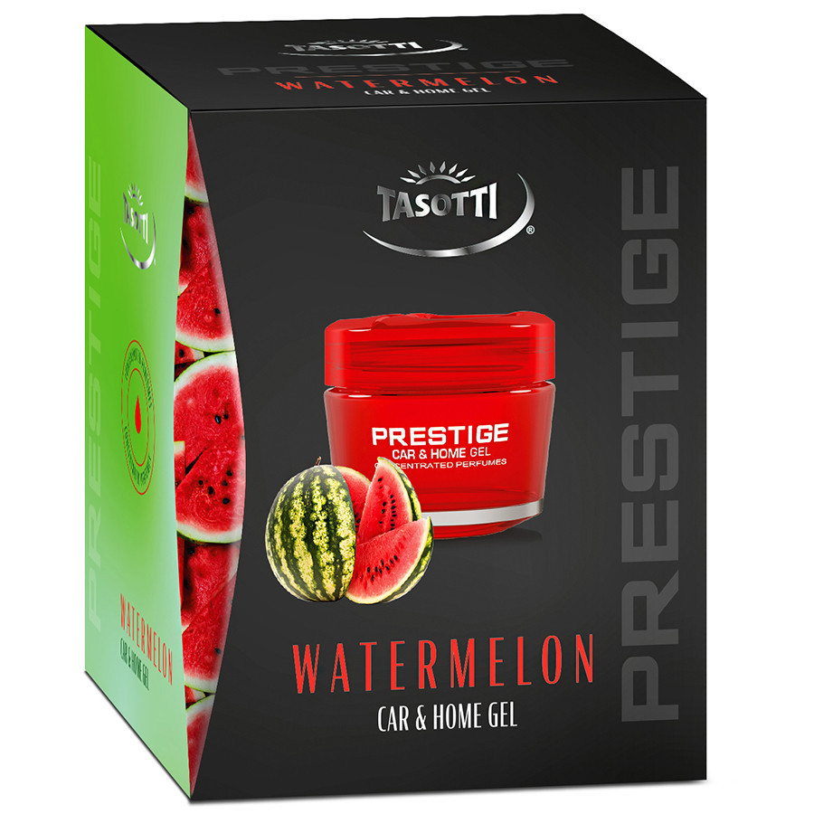 Ароматизатор для авто гелевий "Gel Prestige" Watermelon (Кавун) 50мл Tasotti Київ - фото 1