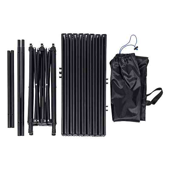 Складной пикниковый стол черного цвета 95x55 см Киев