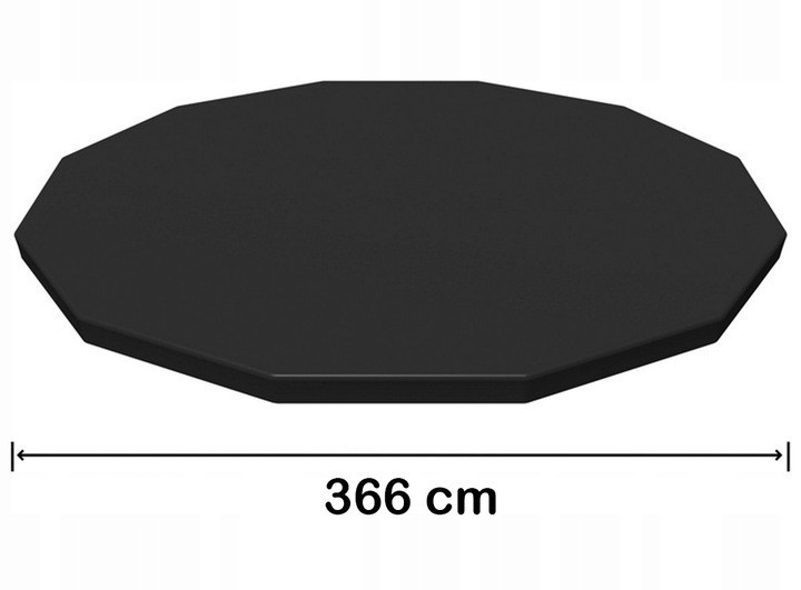 Тент захисне покриття для каркасного басейну діаметром 366 см Bestway (58037) Нововолинськ - фото 8