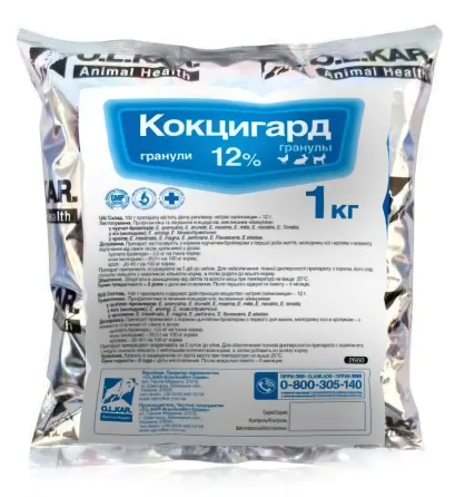 Кокцигард 12% (кокцидиостатик) в гранулах, 1 кг Винница