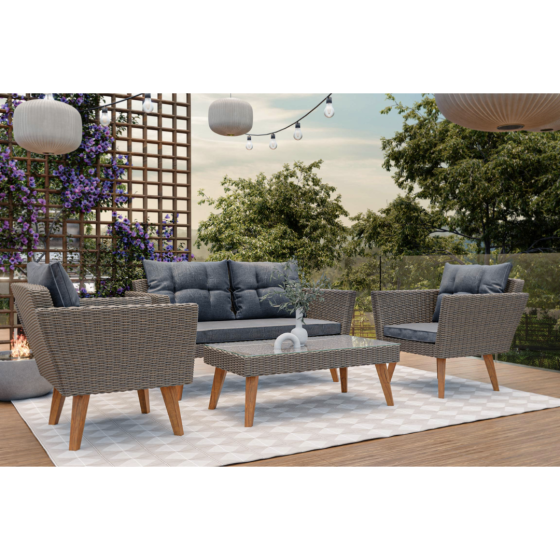 Набір садових меблів Di Volio Riva коричневий Київ