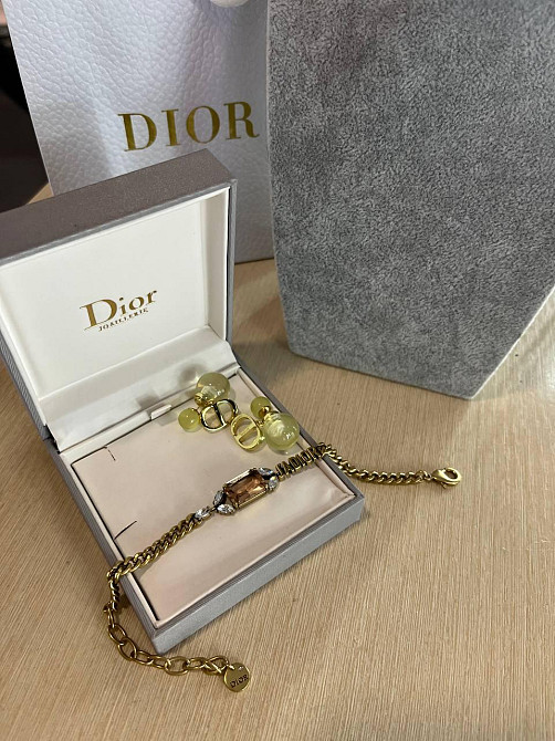 Діор набір сережки та браслет/ Dior Одеса - фото 1
