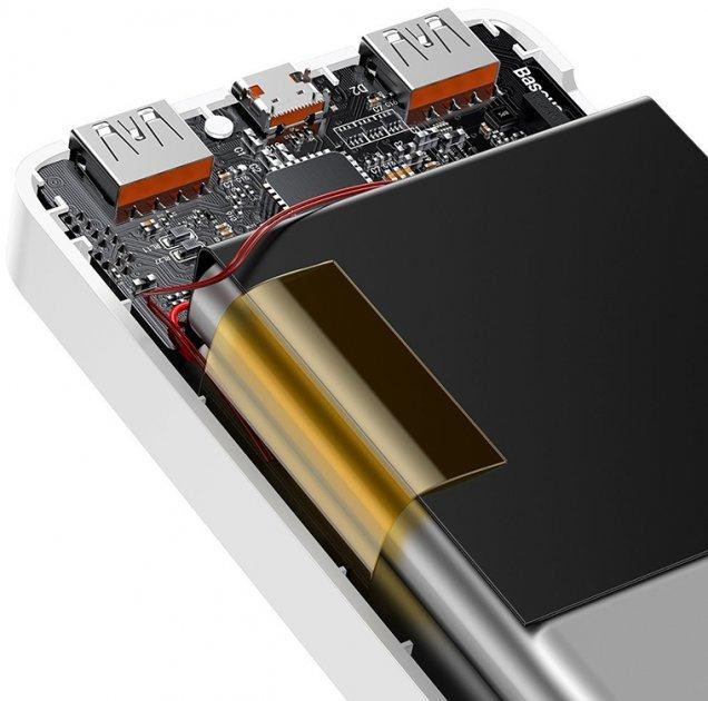 Внешнее зарядное устройство Baseus Bipow Digital Display 30000mAh 20W PPDML-N02 Белый Винница - изображение 9