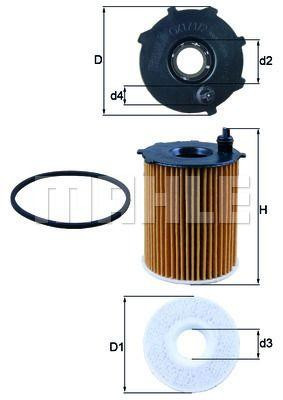 KNECHT (MAHLE) OX 171/2D — Масляный фильтр для CITROËN, PEUGEOT, FORD, MAZDA, VOLVO, SUZUKI и TOYOTA | Надежная защита двигателя и Ковель - изображение 1