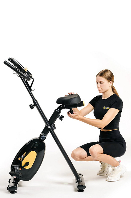 Складаний домашній велотренажер Besport до 130 кг із системою магнітного опору Велотренажер для схуднення Київ - фото 5