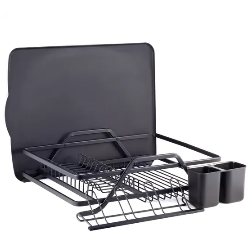 Сушарка для посуду 59*38*13см з піддоном алюміній чорний 751 KAMILLE Житомир - фото 8