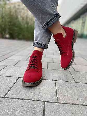 SOTHBY'S Туфлі жіночі Sothby 's червоні замша натуральна 37р.-24см. 38р.-24.5см. (M-373) (3115) Коломыя