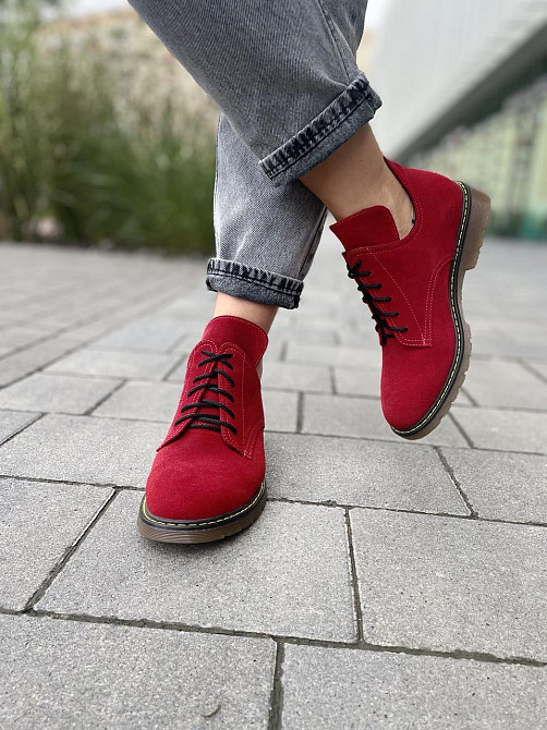 SOTHBY'S Туфлі жіночі Sothby 's червоні замша натуральна 37р.-24см. 38р.-24.5см. (M-373) (3115) Коломыя - изображение 6