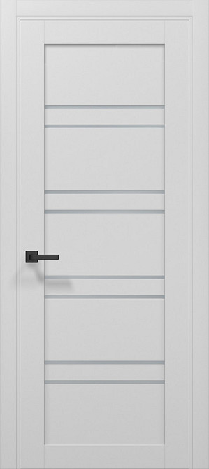 Двері екокошпон, Полотно, серія TETRA, Модель Т-01 (сатин) Колір: Альпійський білий (НОВИНКА) Київ - фото 1