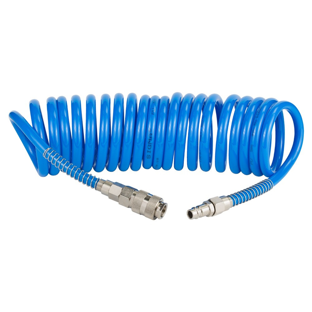 Sigma Шланг спиральный полиуретановый (PU) 5м 6.5×10мм SIGMA (7012111) Киев - изображение 1