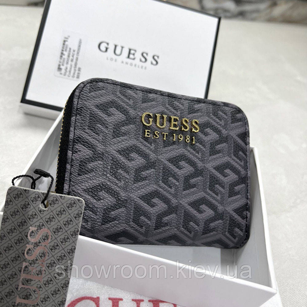 Жіночий маленький гаманець Guess (7594-1) grey Київ - фото 2
