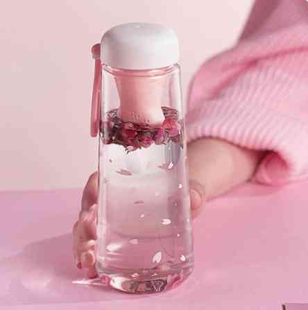 Пляшка для води Лапа (Рожева) Вінниця