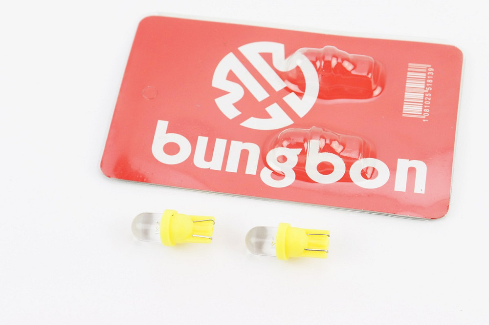 Лампа 1-діодна поворотів ЖОВТИЙ СКЛО T10, 2шт Київ - фото 1