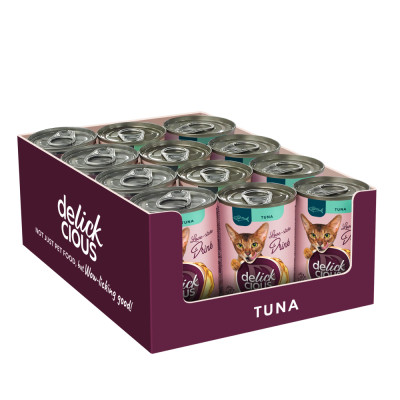 Влажный корм для кошек Delickcious Напиток с тунцем 140 г (4820269141544) Винница - изображение 2