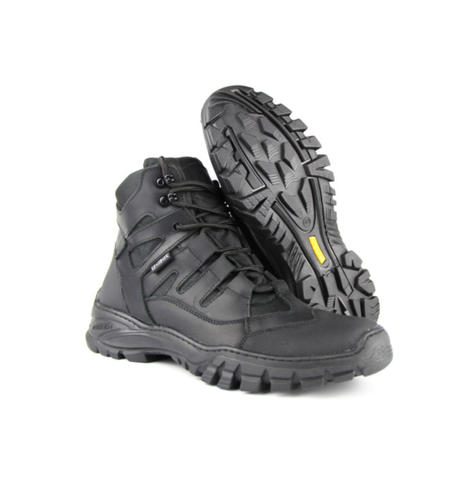 Тактические демисезонные ботинки Хищник, черные, водонепроницаемые, кожаные, усиленная подошва, амортизация Львов - изображение 8