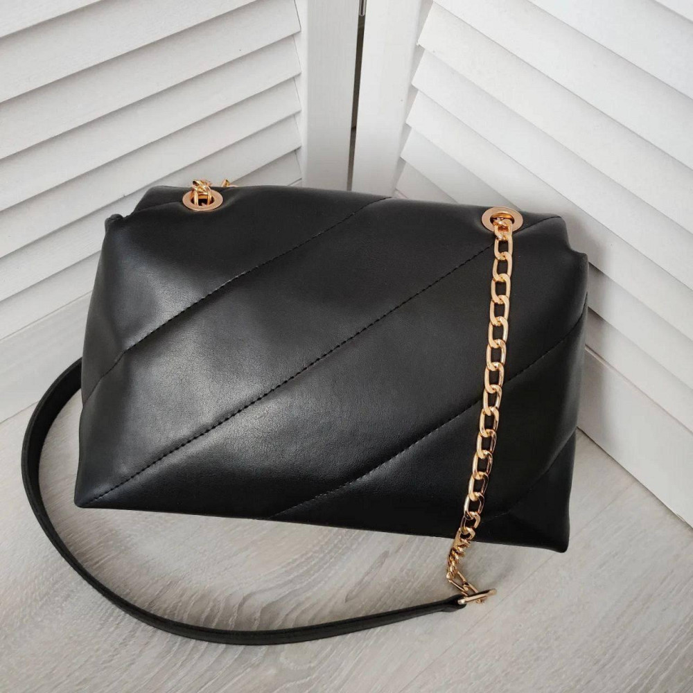 Брендова жіноча сумка. Жіноча чорна сумка маленька через плече. 873 Київ - фото 5