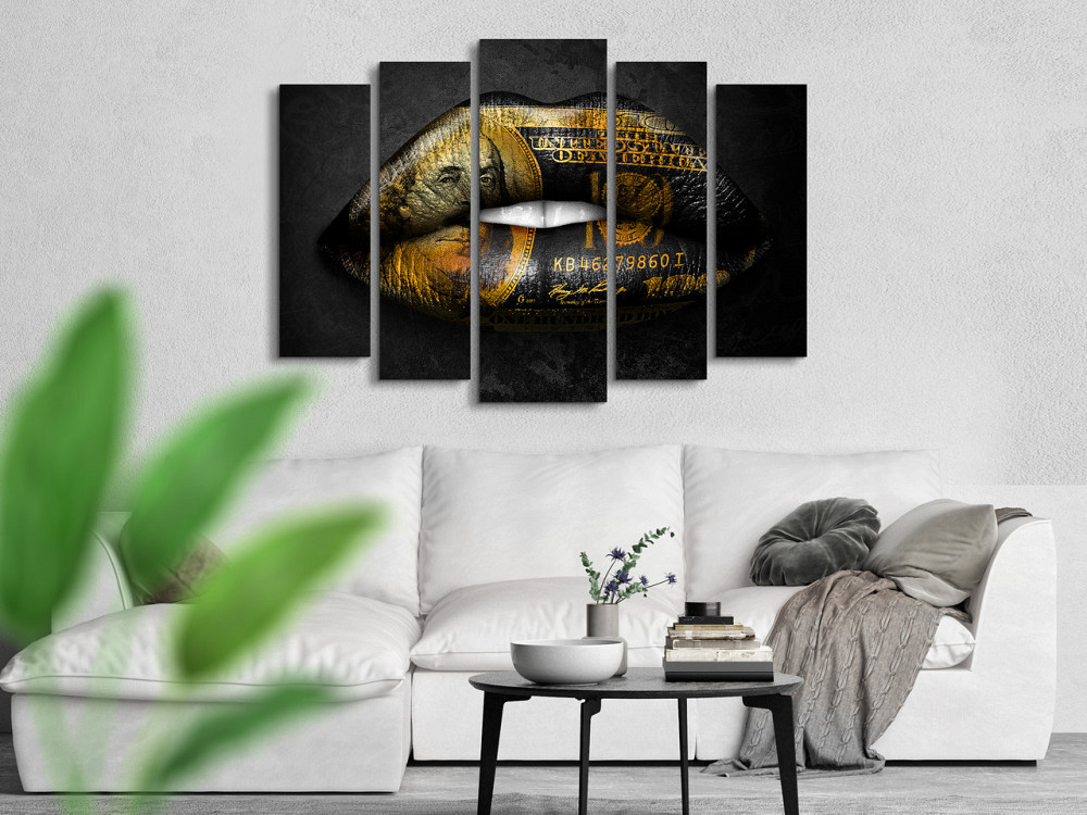 Модульна картина Губи Абстракція Art-276_5 ( 80х118см ) Київ - фото 2