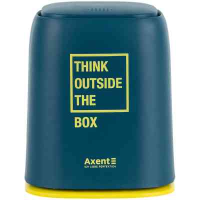 Кошик для паперів Axent Настільний контейнер для сміття, прямокутний, синій індіго (2133-47-A) Вінниця