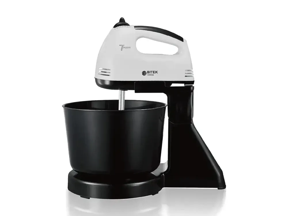 Міксер стаціонарний 250 Вт металева чаша BITEK BT-6637B багатофункціональний комбайн міксер PT Одеса - фото 4