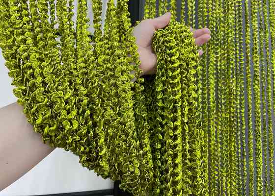 Шторы-нити спираль с люрексом Оливковый 300х300см 1 шт (61-073) Киев