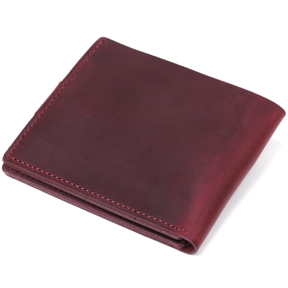 Женское винтажное портмоне Shvigel 16457 Бордовый Киев - изображение 9