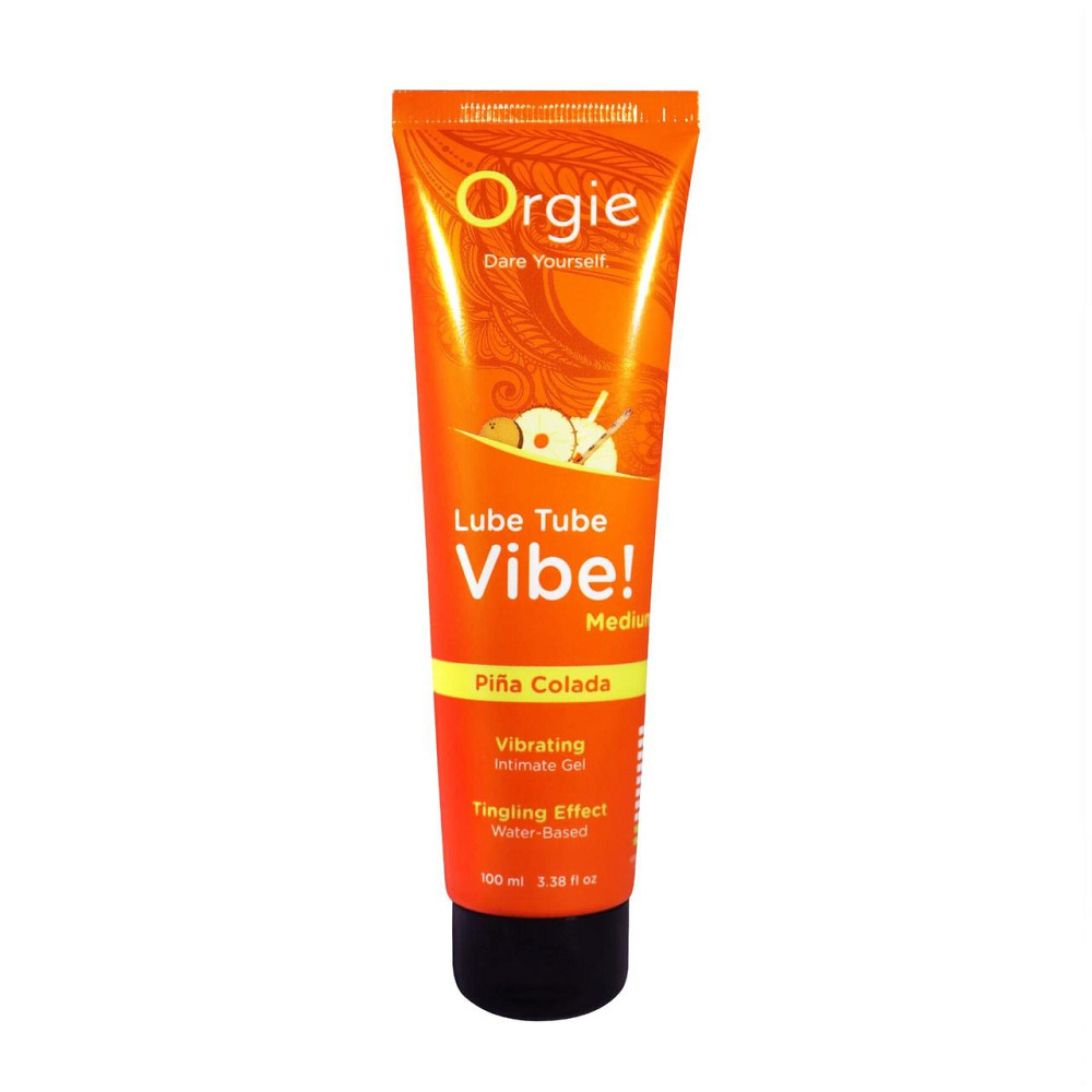 Вібролубрикант Orgie Lube Tube Vibe! Pina Colada 100 мл Sex Aura Київ - фото 1