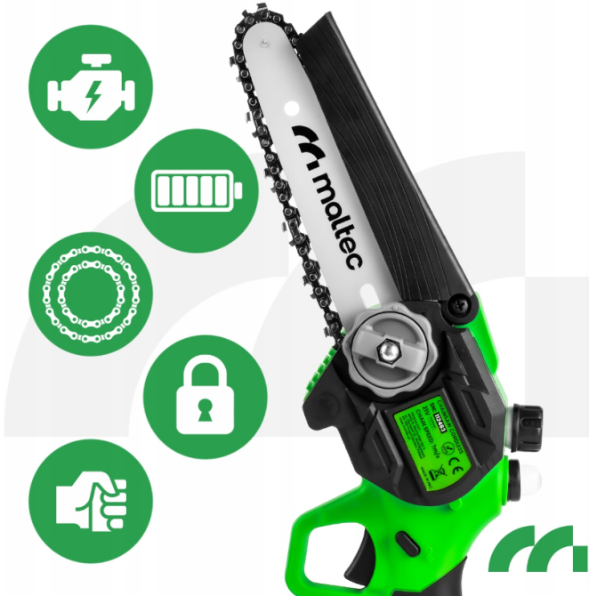 Акумуляторна ланцюгова пила MalTec 1000Вт (Польща) Київ - фото 9