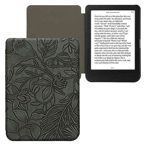 Чохол фліп-кейс kwmobile для Kobo Clara BW/Clara Colour Tolino Shine (5)/Shine Colour зелений еко-шкіра магніт автосон Київ
