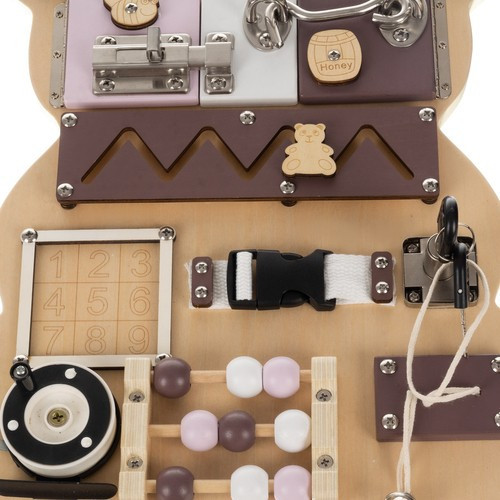 Детская Доска для манипуляций развивающая - плюшевый мишка 14 элементов Kruzzel (22584) Нововолынск - изображение 6