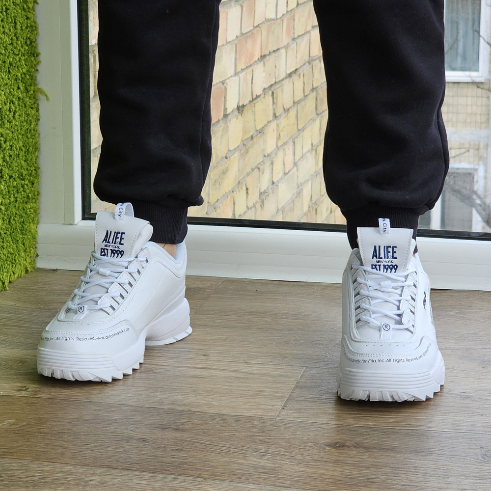 Кросівки Жіночі FILA Disruptor Білі Шкіряні Філа (розміри: 36,37,38,39,40) Відео Огляд Дніпро - фото 9