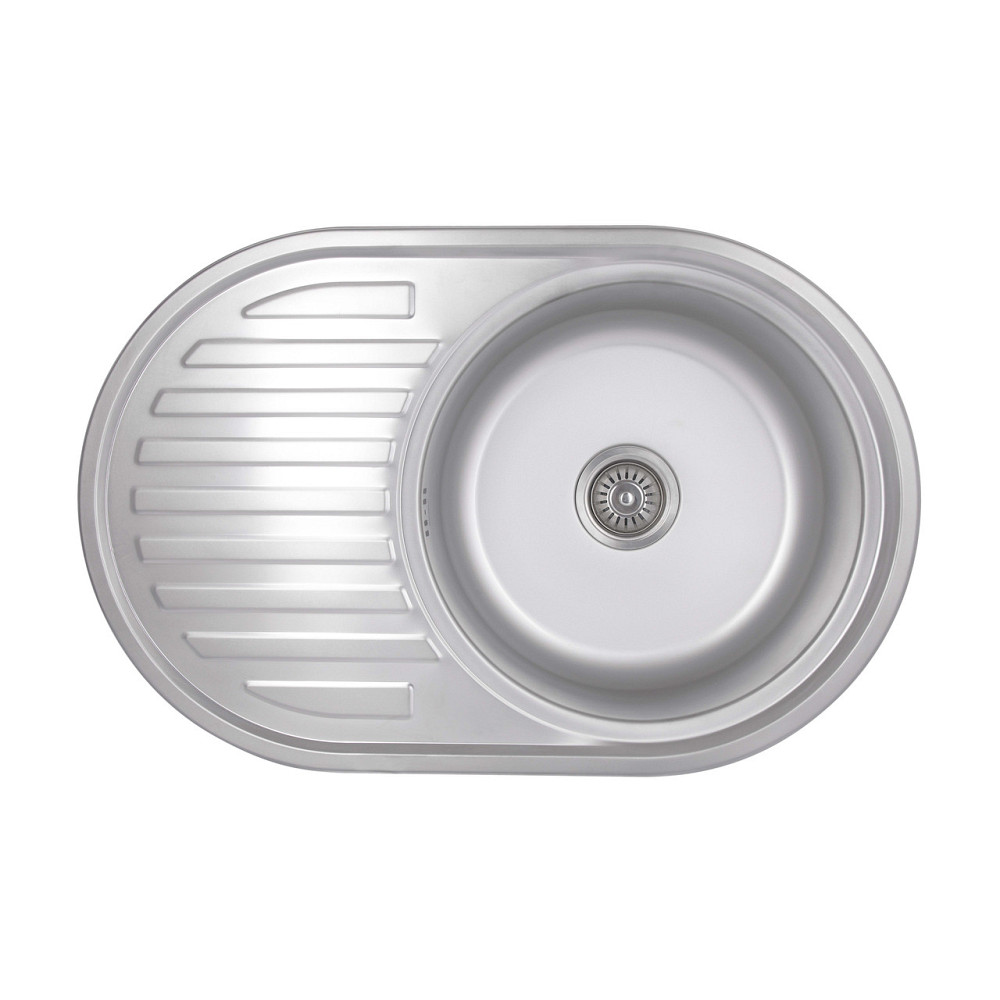 Кухонная мойка Brinex 7750 0,8 мм Satin (BRIN7750SAT08) Киев - изображение 12