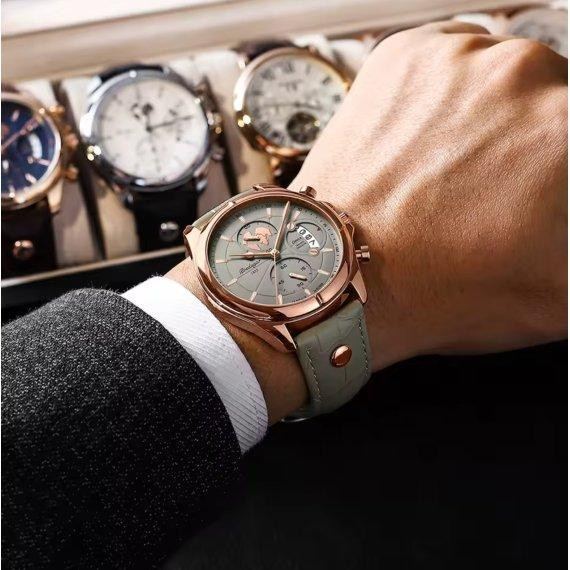 Мужские наручные часы Poedagar Earth (Серый) Винница - изображение 6