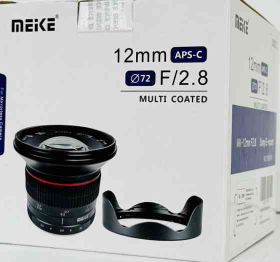 Фото Об’єктив Meike Optics Multi Coated 12 мм f/2.8 72 мм Sony E-mount. Харків