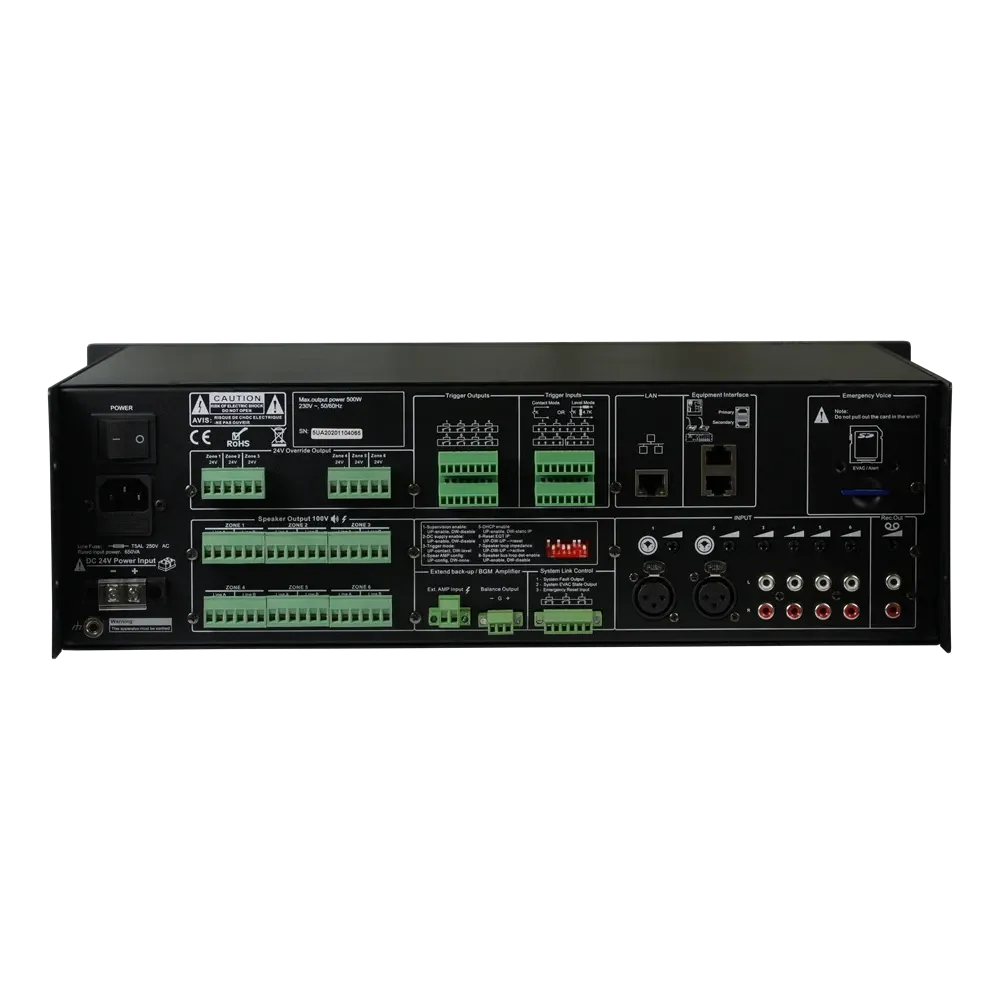 Підсилювач-контролер CMX EVAC-240, 6 зон, 19