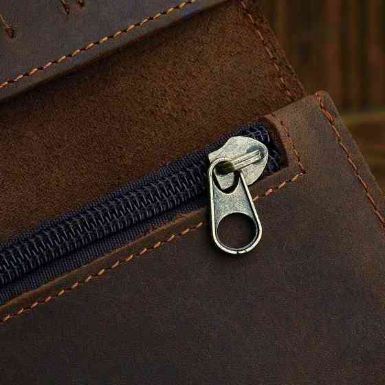 Мужской клатч Vintage 14383 из винтажной кожи Коричневый Киев