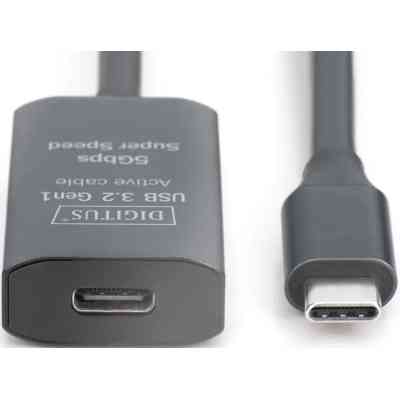 Дата кабель USB-С M/F 10.0m USB3.2 Gen1 Active 5G Digitus (DA-73109) Вінниця