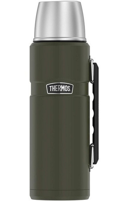 Універсальний Термос 1.2 літра з ручкою для напоїв Thermos "Stainless King" Olive (170028) Нержавіюча сталь Нововолинськ - фото 2